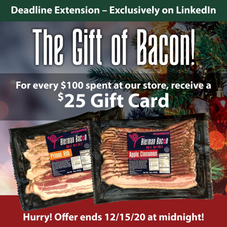 Bierman Bacon Holiday Promotion