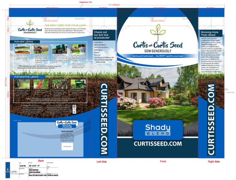 Curtis and Curtis Seed Packaging